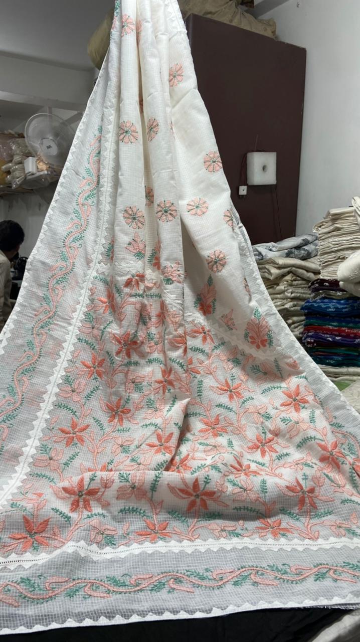 Chikankari Kota Doriya Sarees