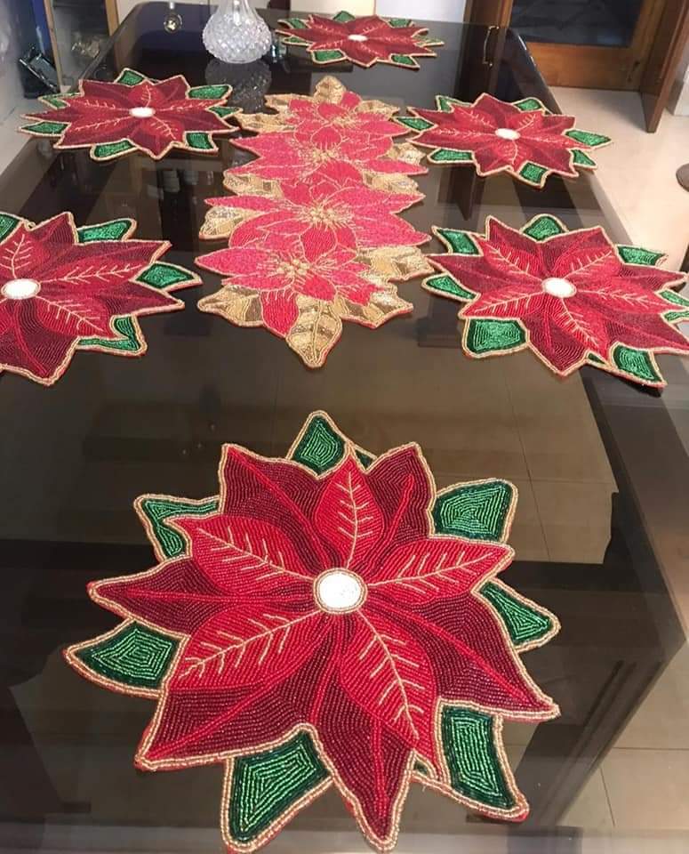 Beautiful Beaded Dining Mats