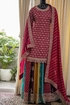 Chinnon Shirt Skirt Dupatta