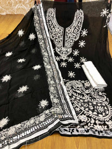 White and Black Georgette Collection