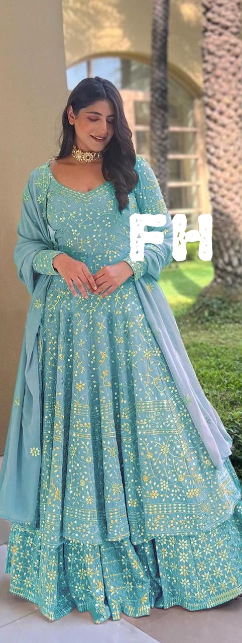 Beautiful Georgette Lehenga Stitched