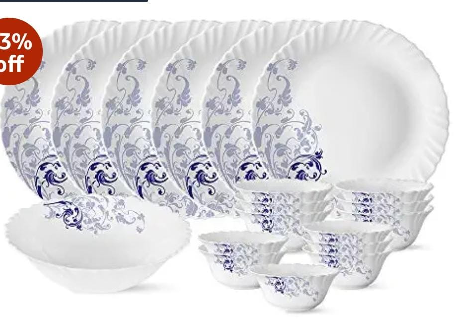 19 Pieces Larah Blue Eve Dinner Set