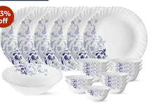 Load image into Gallery viewer, 19 Pieces Larah Blue Eve Dinner Set