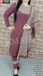 Premium Woolen/Velvet Kurti Pant Dupatta