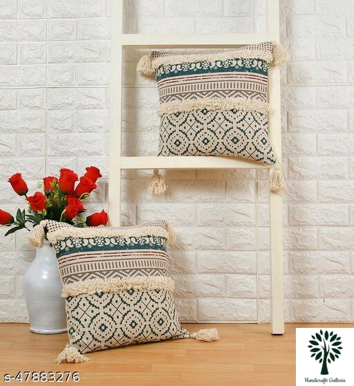 Tufted Cotton Cushion Covers
