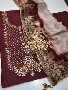 Chanderi Shirt with Shantoon Bottom