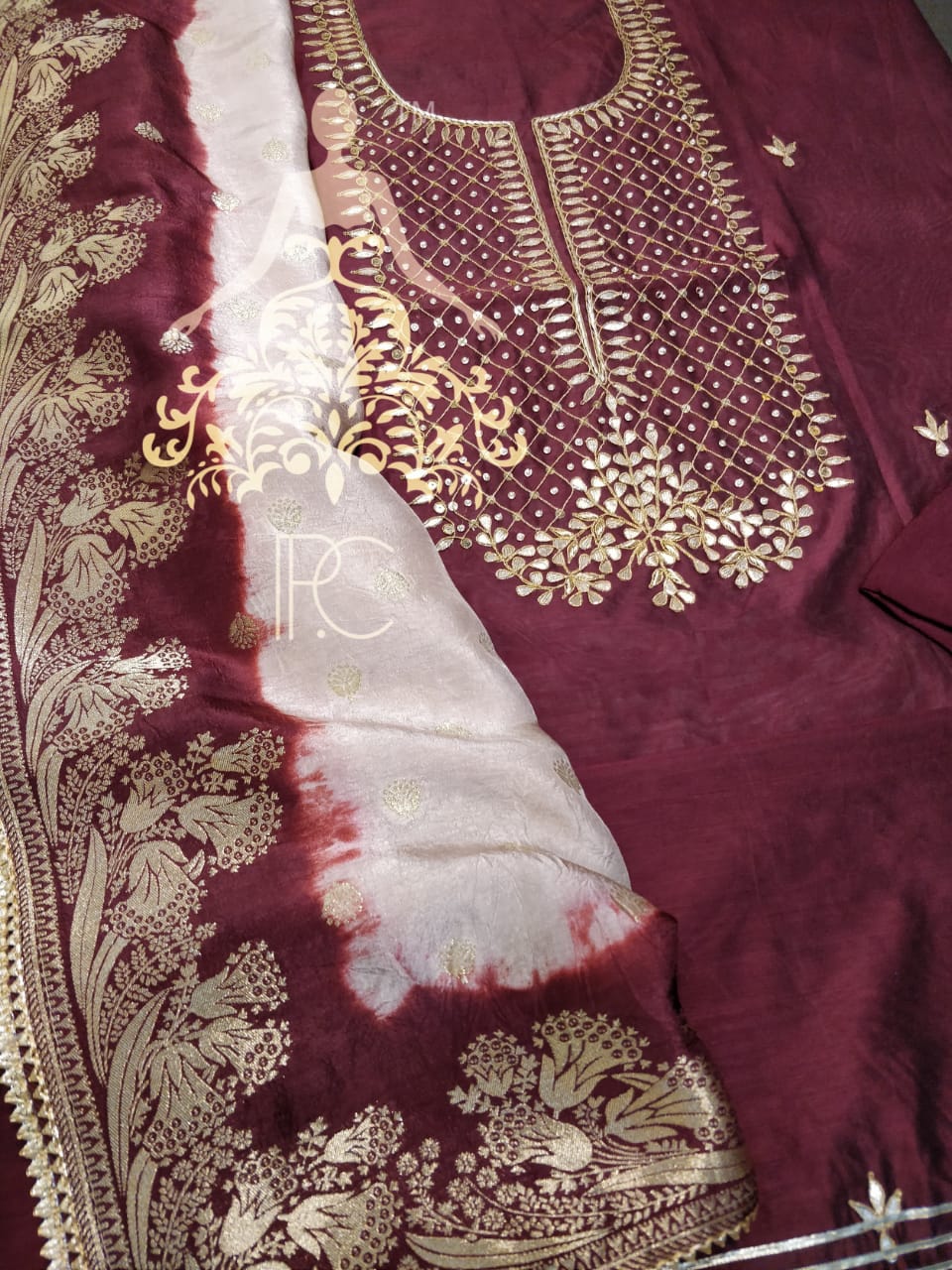 Chanderi Shirt with Shantoon Bottom