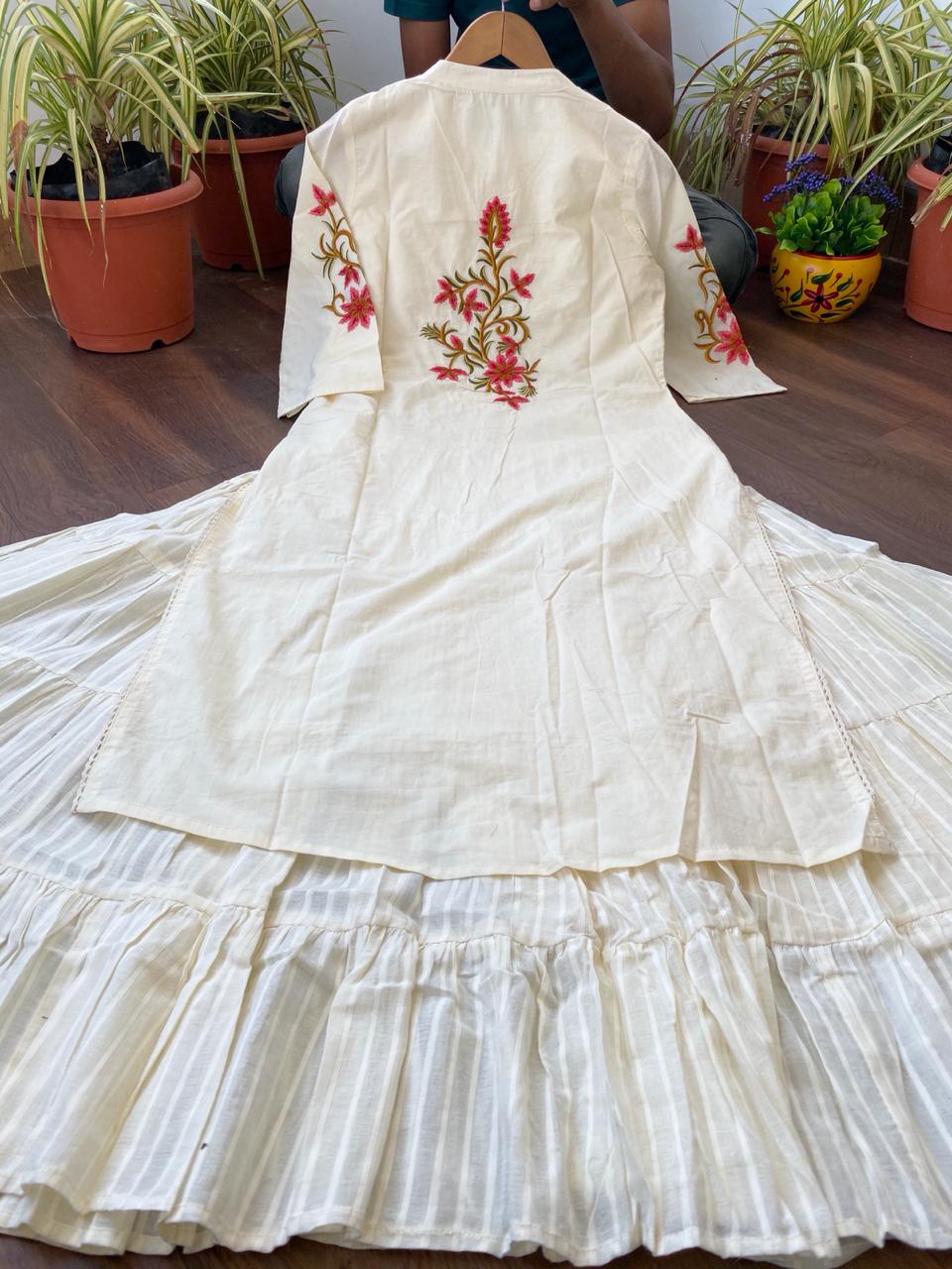 Beautiful Cotton Double layer dress