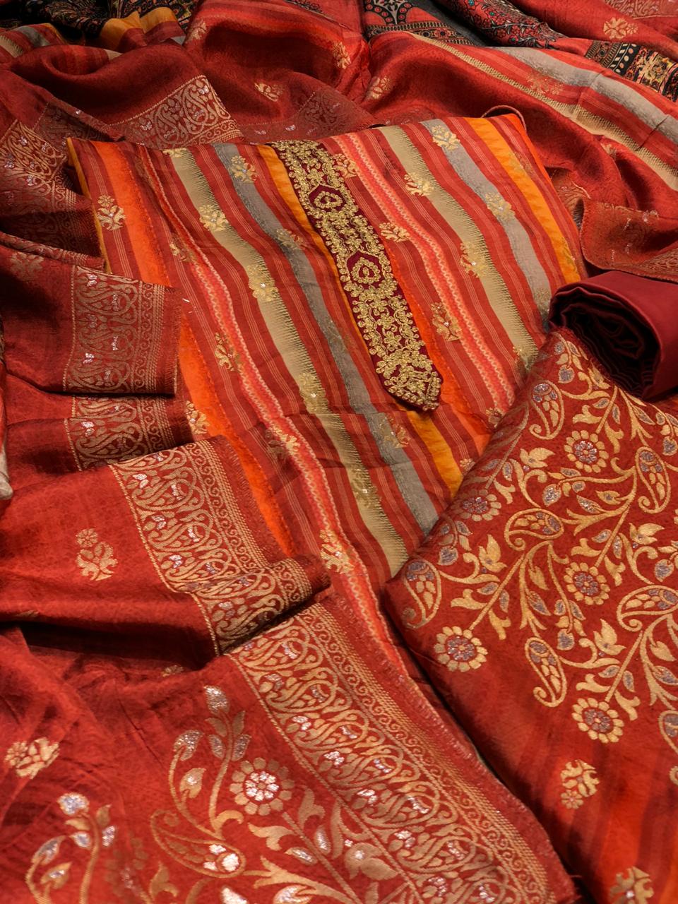 Dola Silk Benarsi with embroidery