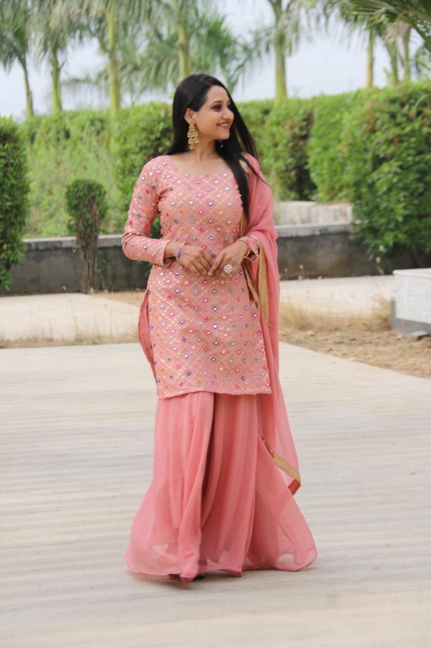 Mom n Daughter Sharara Set