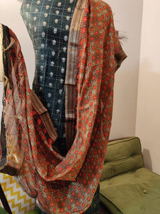 Chanderi Silk Shirt with Dupatta