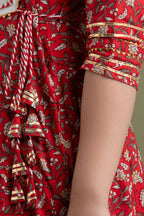 Cotton Gown 28 kalis with embroidery on yoke