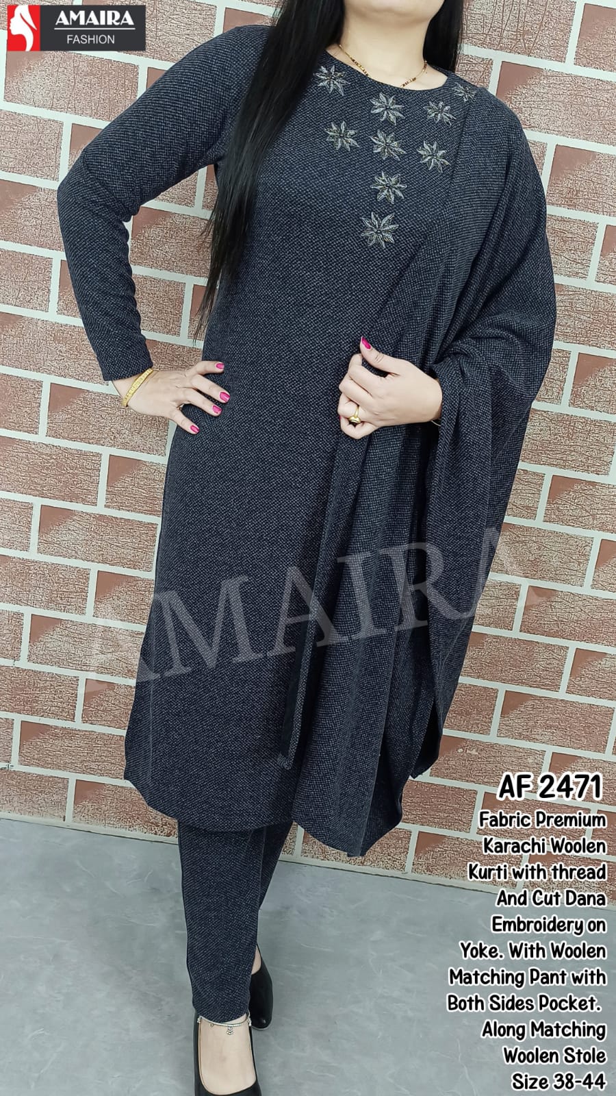 Premium Woolen/Velvet Kurti Pant Dupatta