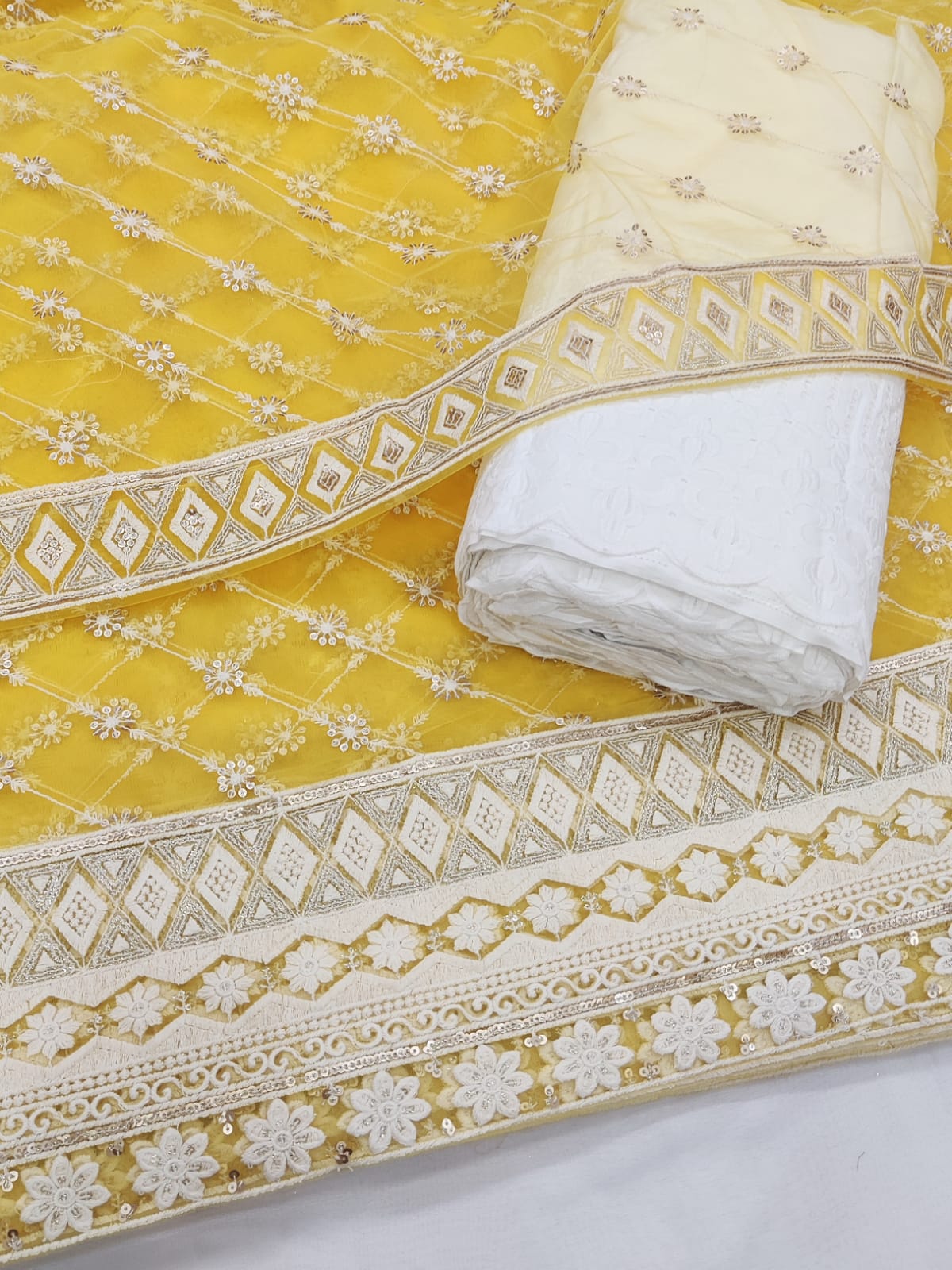 Beautiful Net Chikankari Suits