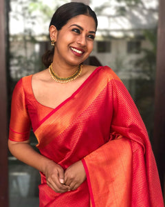 Devratna Red Saree