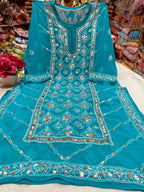 Chikankari Gota Work Kurtis