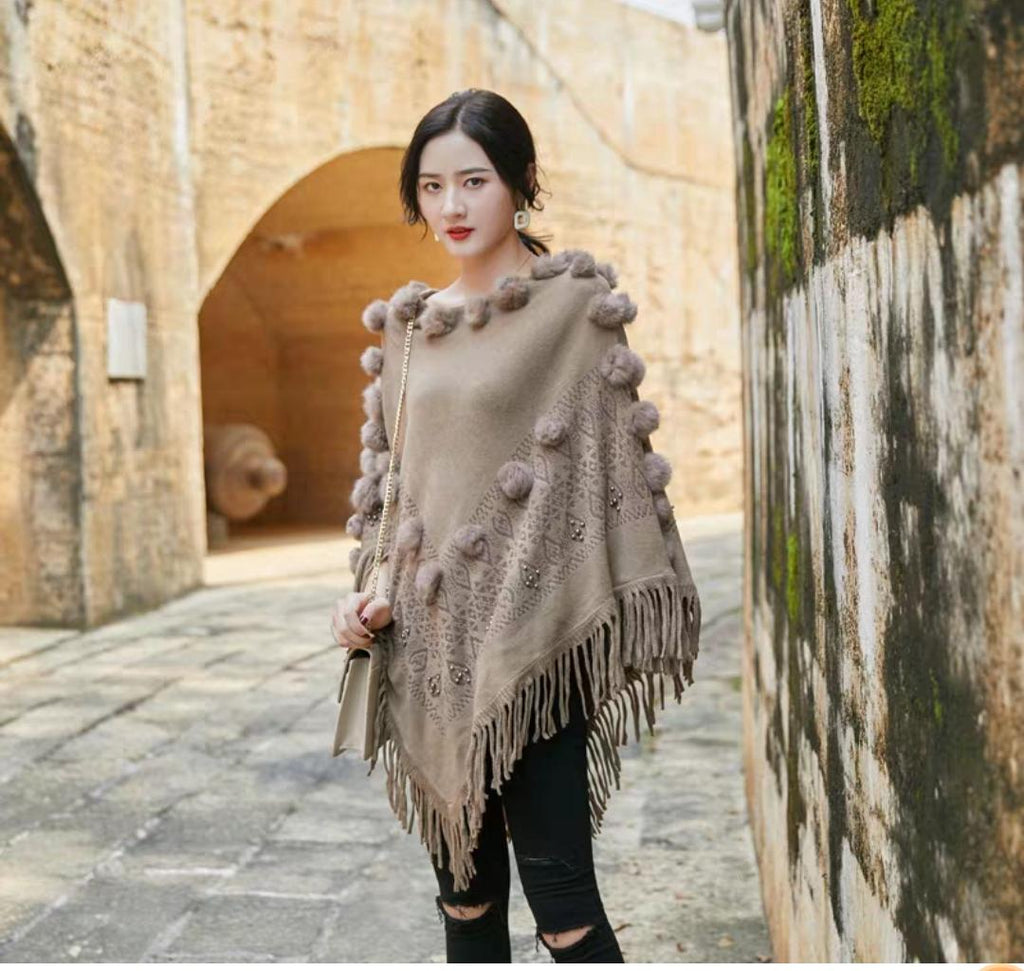 O-Neck Poncho