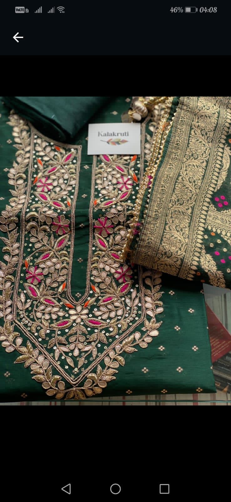 Embroidered Chanderi Suits