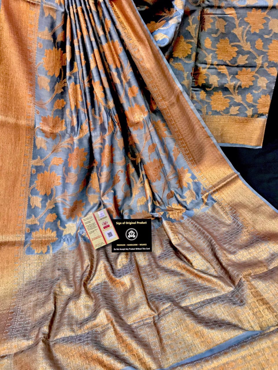Benarsi Chanderi Silk Zari Woven Sarees