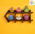 Wall decor ladder with pots
