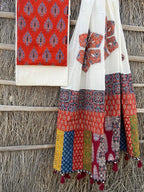 Ajrakh Suits with Applique Dupatta