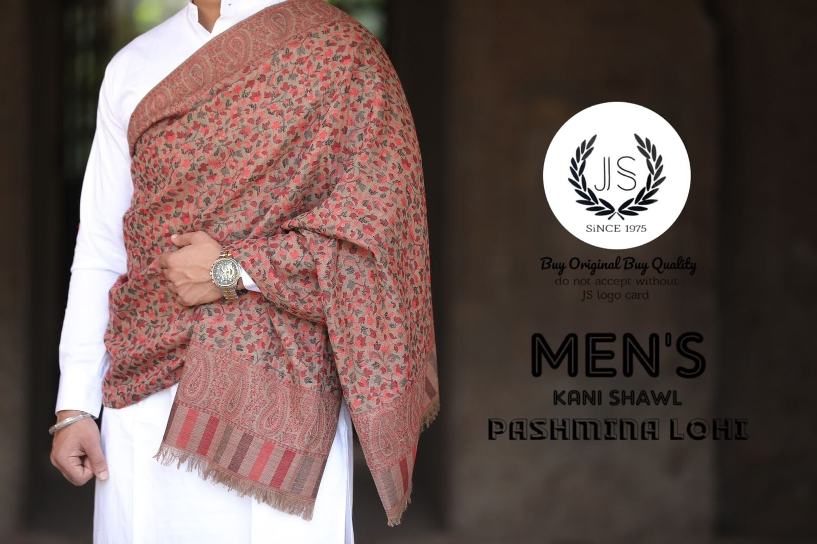 Luxury Men's Pashmina(64 Count) Kani Stoles