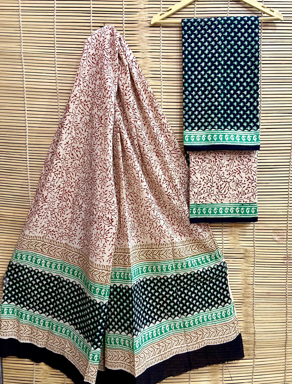 Hand-Block Printed Cotton Suits