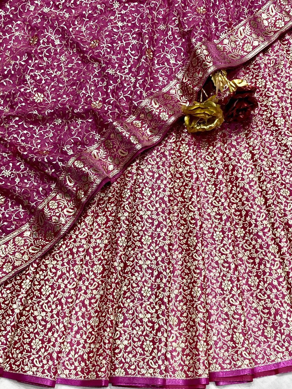 Benarsi Khinkhwab with Georgette Dupatta