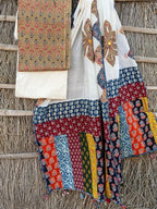 Ajrakh Suits with Applique Dupatta