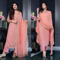 Pretty Georgette Sequinned Kurta, Bottom Dupatta