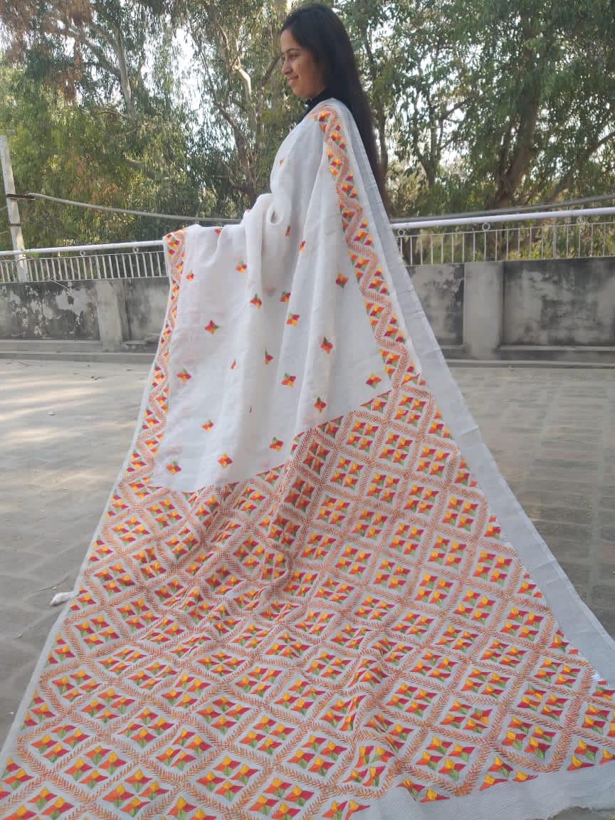 Kota Doriya Embroidered Saree
