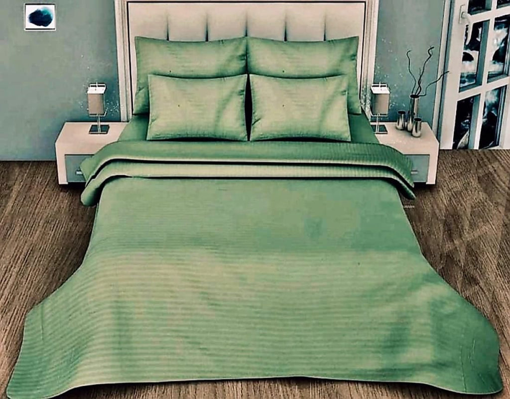 Satin Stripe Double Bedsheets