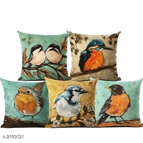 Comfy Stylish Jute Printed Cushion Covers Vol 17 M1