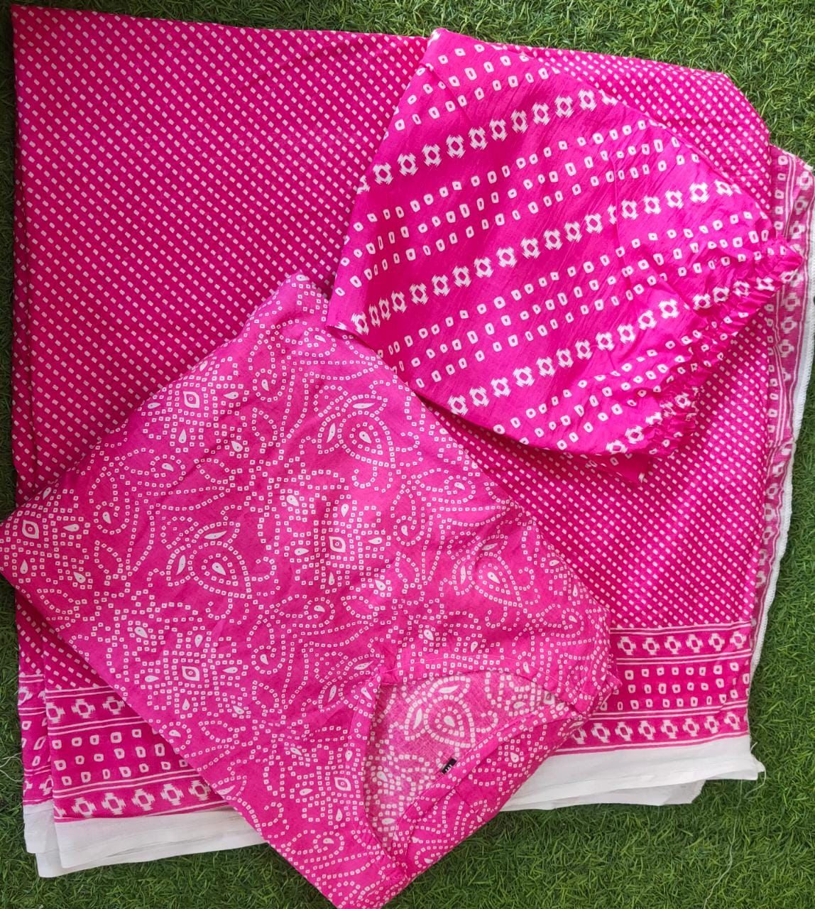 Beautiful Cotton Anarkali Set with Gota