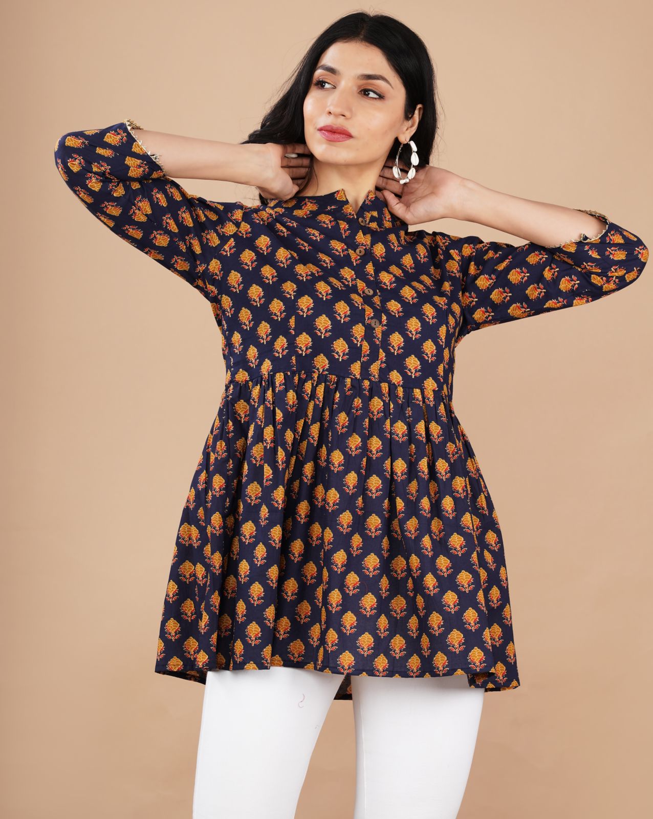 Cotton Peplum Tops