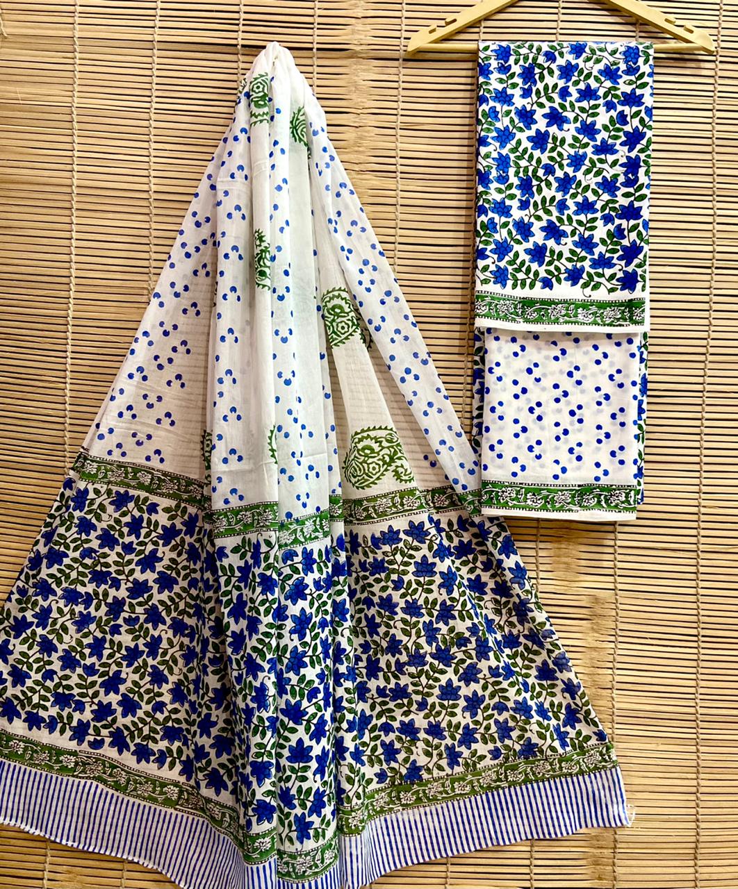 Hand-Block Printed Cotton Suits