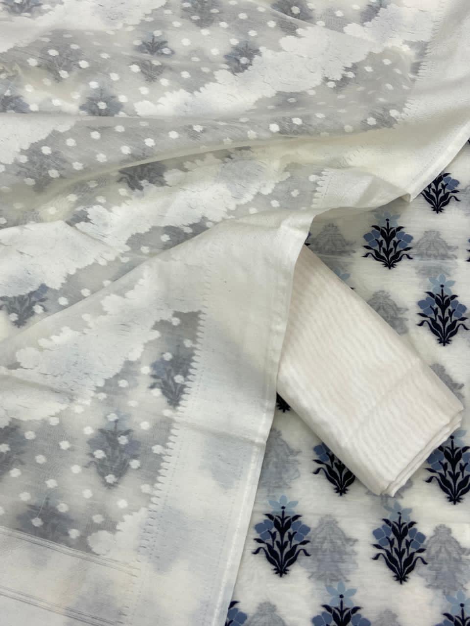 Handloom Chanderi Jamdani Patola