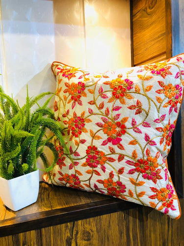 Cushion Covers with Silk Embroidery