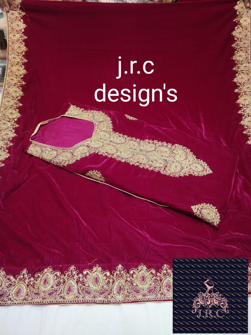 Royal Velvet with pashmina bottom