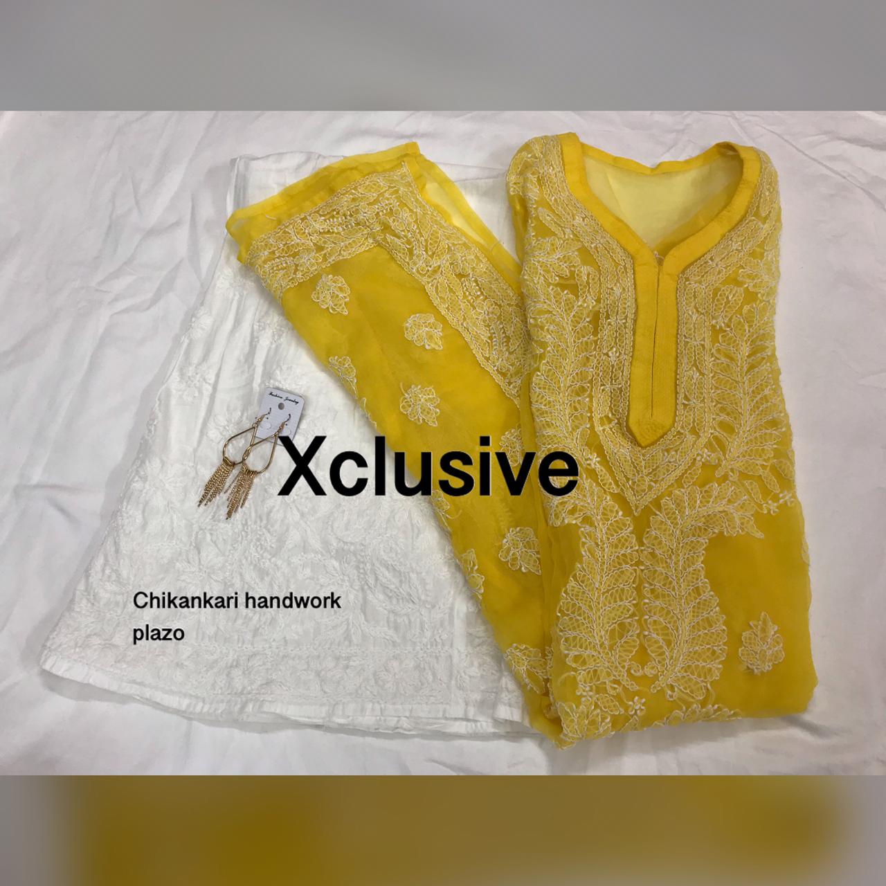 Chikankari Kurti Palazzos