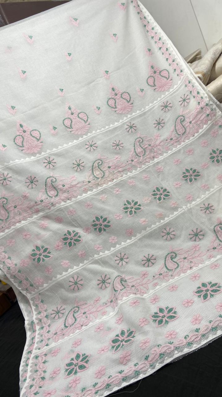 Chikankari Kota Doriya Sarees