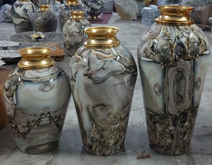 Electroplated Meena Planters