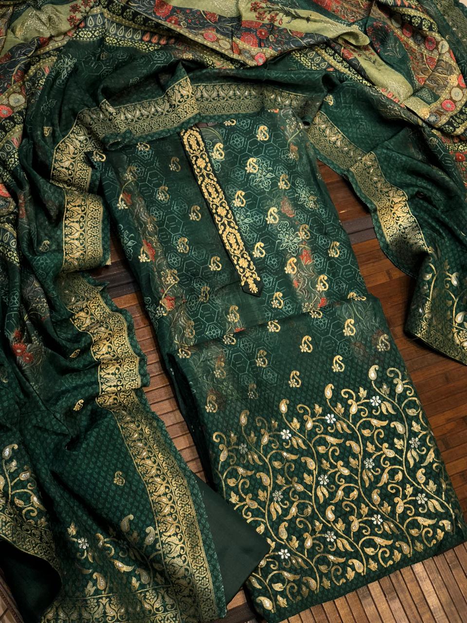 Dola Silk Benarsi with embroidery