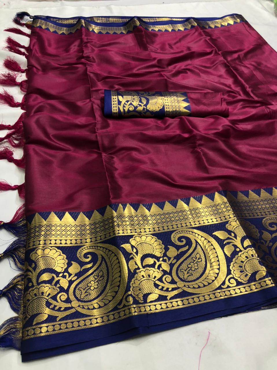 Beautiful Mercerised Cotton Silk Sarees