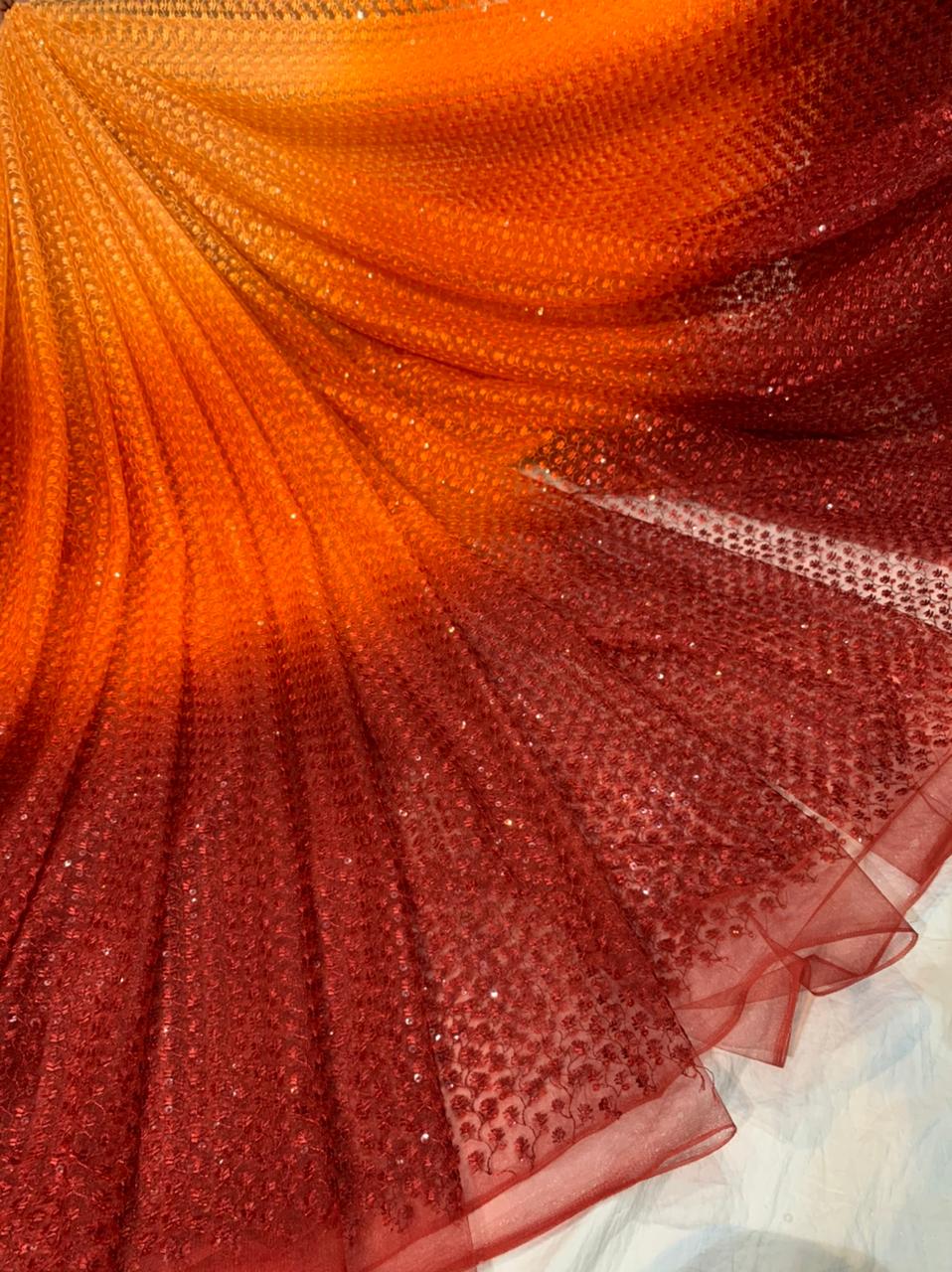 Beautiful Net Embroidered Sarees