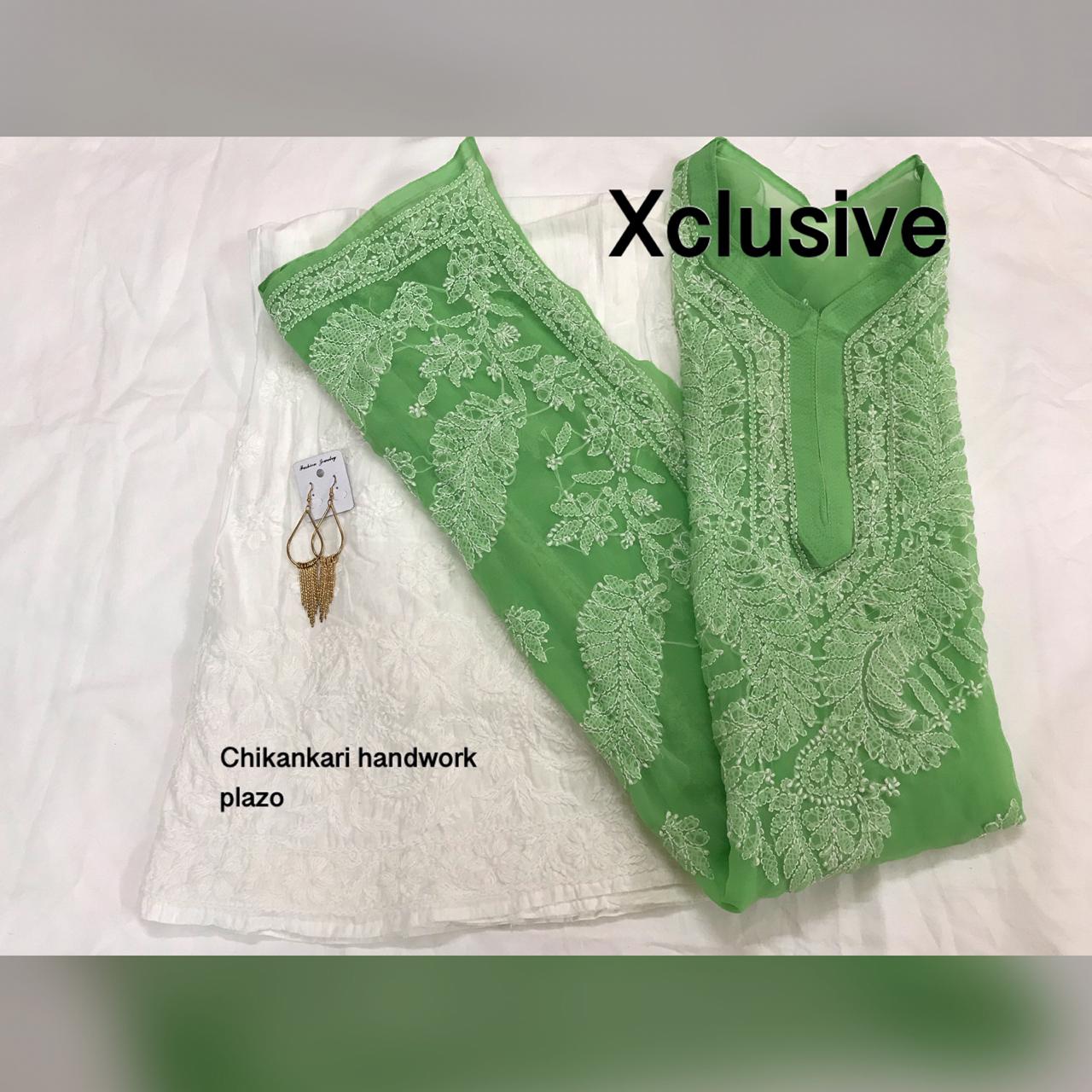 Chikankari Kurti Palazzos