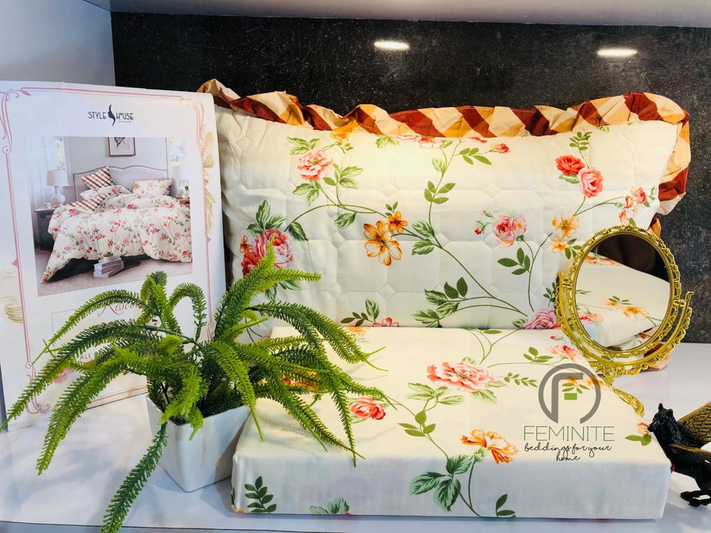 Rose Bud Designer Bedsheets
