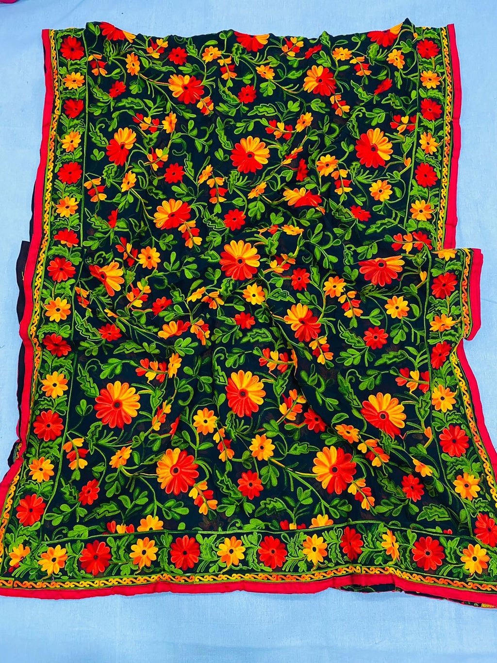 Aari Work Georgette  Dupattas
