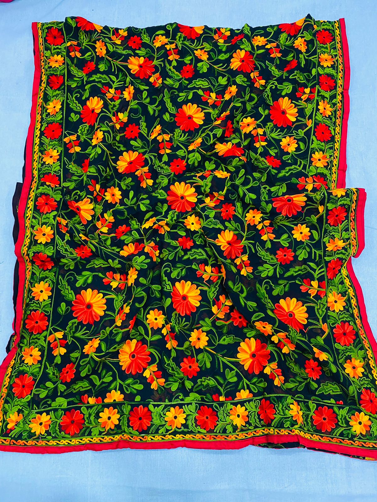 Aari Work Georgette  Dupattas