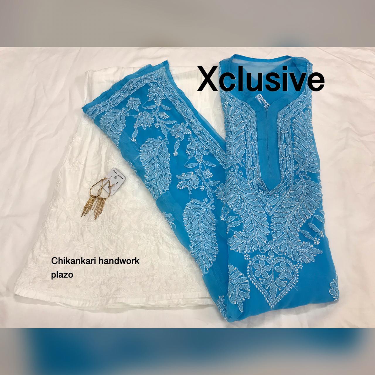 Chikankari Kurti Palazzos
